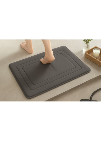 Коврик для ванной с эффектом памяти "KVADRO" Антискользящий Водопоглощающий 60х40 см (7802803) No Brand (367580923)