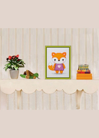 Набір для вишивки акриловими муліне "Лисичка", 11х15 см No Brand (340484651)