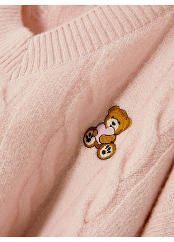 Світло-рожевий пуловер демісезон,світло-рожевий з принтом, Primark