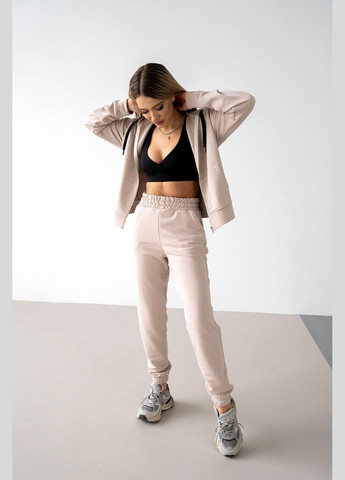 Жіночий костюм на блискавці NIKEL ZIP 23 Пісочний Teamv (316354897)