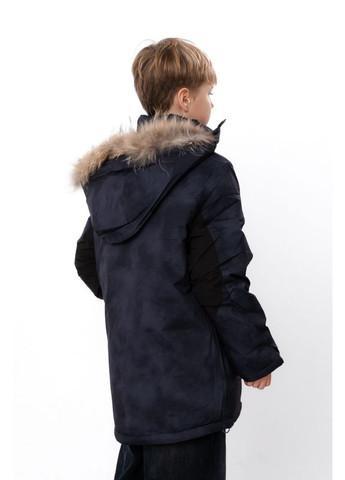 Графитовая зимняя зимняя куртка аляска для мальчика-подростка с отстегивающимся капюшоном (p-18516) Носи своє