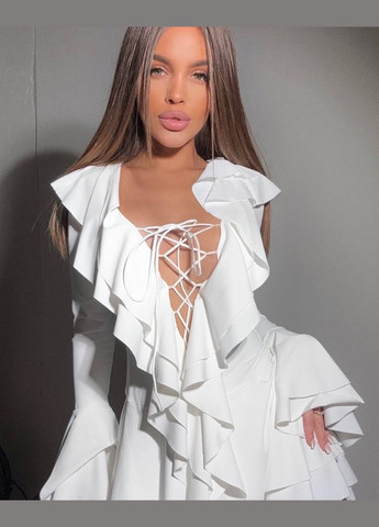 Белое праздничный, кэжуал, коктейльное, вечернее женское платье клеш No Brand