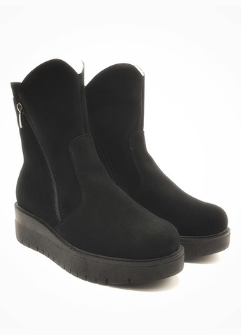 Осенние женские ботинки зимние черные замшевые fs-18-1 23,5 см (р) Foot Step