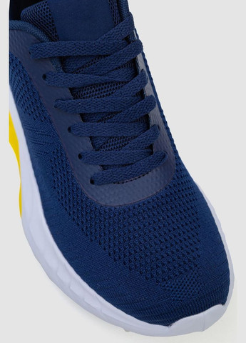 Темно-синій всесезон кросівки чоловічі текстиль, колір червоний, 243r1071 Fashion