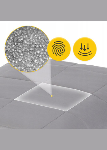 Одеяло тяжелое (отягощенное) 13.6 кг 200 x 200 см Grey (P-5905973405737) 4FIZJO (333652159)