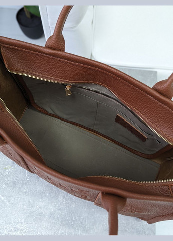 Сумка жіноча сакваж теракотовий Large Tote Bag No Brand (322464630)