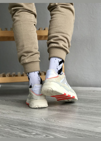 Бежевые демисезонные кроссовки мужские и женские adidas niteball beige | адидас найтбол бежевые No Brand