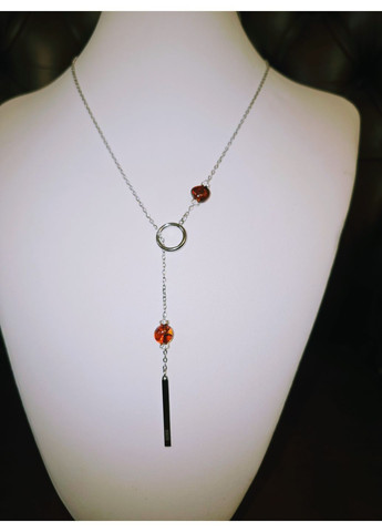 Кольє 3396 знатуральним бурштином ланцюжок 83 см MINOV (365961169)