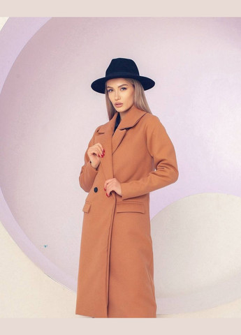 Бежева жіноче пальто з кашеміру колір мокко р.42/44 448930 New Trend