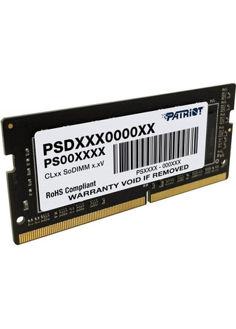 Пам'ять для ноутбуків 16 GB SO-DIMM DDR4 3200 MHz (PSD416G320081S) Patriot (314865951)