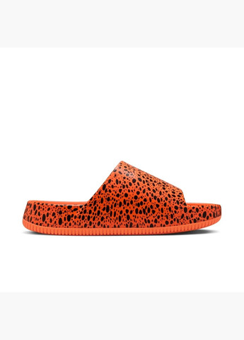 Оранжевые мужские тапочки calm slide orange/black hf1067-800 Nike