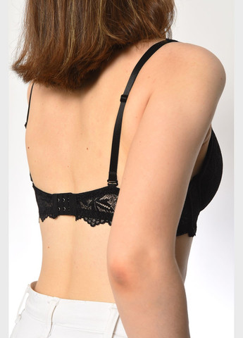 Чорний бюстгальтер жіночий чорного кольору чашка в Let's Shop поліамід