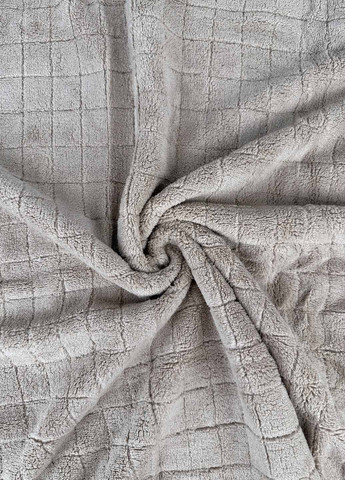 Полотенце лицевое микрофибра 100х50 см Homedec клетка бежевый