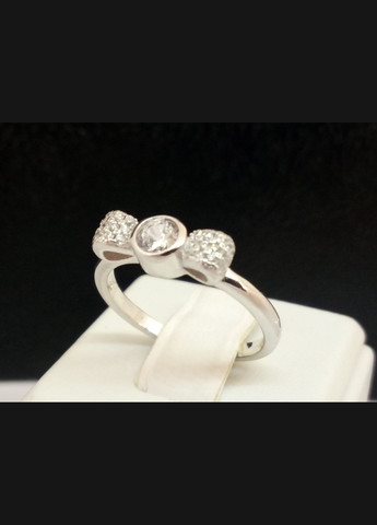 Срібне кільце Бантик з фіанітами. GR4032 Podium (296594945)