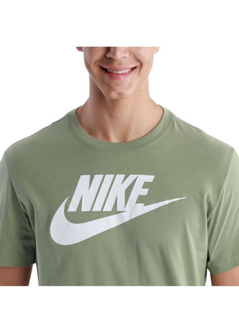 Зеленая футболка m nsw tee icon futura ar5004-386 Nike