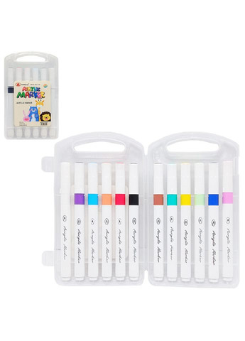 Набір акрилових маркерів A-911-12 у пластиковому боксі 12 кольорів BMW (322245879)