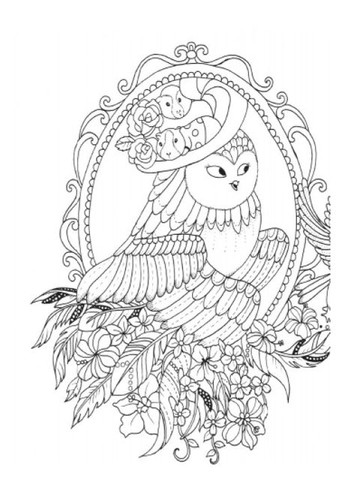 Книга Раскраскаантистресс Почти миллион сов Раскраски для девочек Майо Лулу Жорж (315035499)