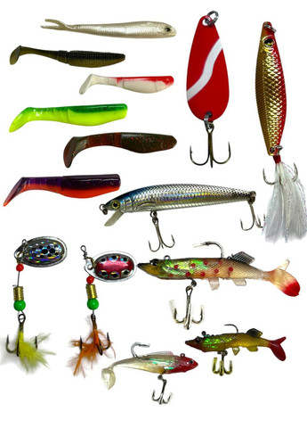 Набір для лову хижака 31в1 – спінінг 2.4 + котушка + шнур + коробка з принадами + грузила + гачки у подарунок No Brand (330779915)