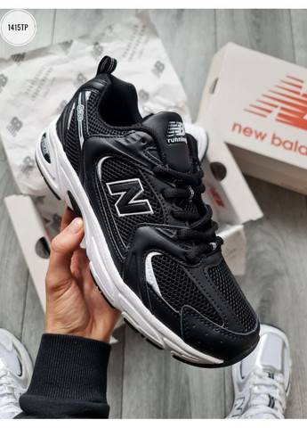 Чорні Осінні кросівки чоловічі new balance 530 black / white нью беланс 530 No Brand