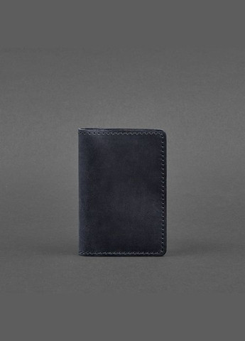 Шкіряний кард-кейс (візитниця) 6.0 синій Crazy Horse (A-026162) BlankNote (328444903)