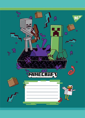 Тетрадь ученическая Minecraft Heroes 767577 12 листов shop (4823092291752) Yes (339108233)