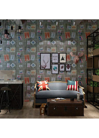 Самоклеюча 3D панель 700х700х4мм Поштові марки (091) SW-00001152 Sticker Wall (362115404)