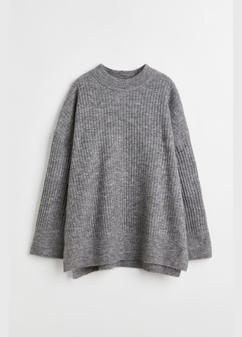 Сірий зимовий светр оверсайз H&M