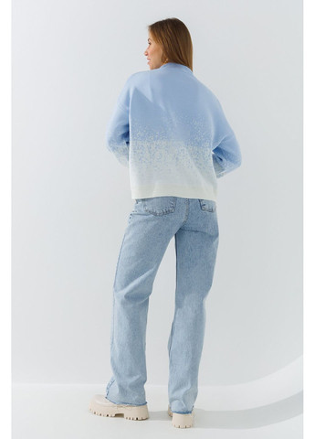 Блакитний зимовий джемпер з візерунком жіночий on me 10976 shop (2000990800763) Park Karon