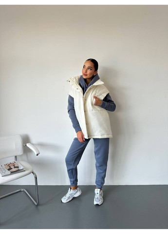 Жилетка оверсайз плащівка "Канада" + синтепон 200 No Brand (365716651)