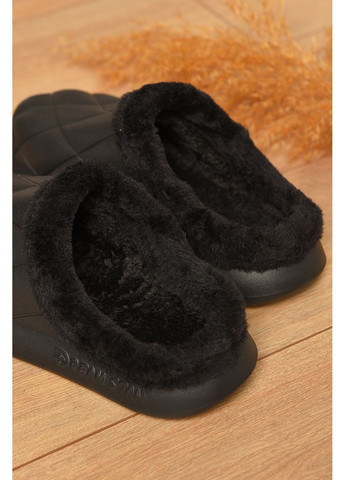 Галоши женские без задника утепленные черного цвета Let's Shop (364846384)