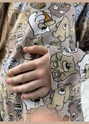 Бежевая пижама для девочки (подростковая) hc (h001-6076-024-2-1) No Brand