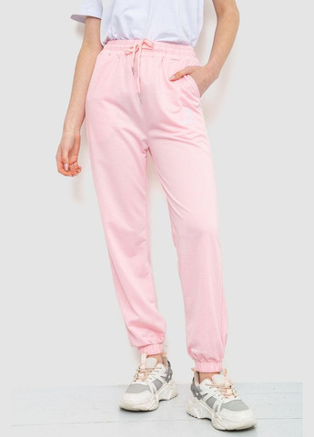 Спорт штани жіночі однотонні, колір світло-рожевий, Ager (288751210)