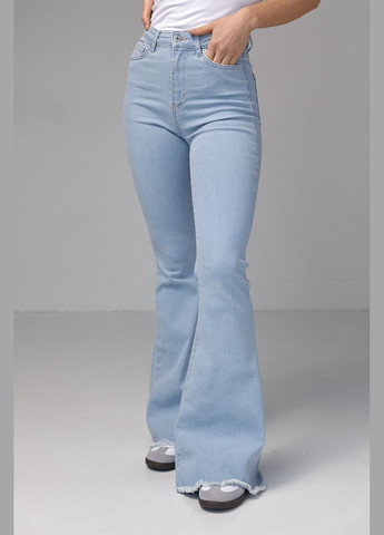 Женские джинсы-клеш с высокой посадкой 2920 Lurex - (292252877)