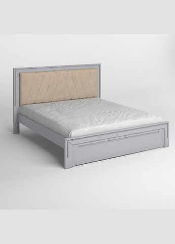 Двоспальне дерев'яне ліжко Торонто Т2 (RAL-7040)/Аляска 23 (бежевий) 160х200 см (MBG-8216) Mebigrand (368281221)