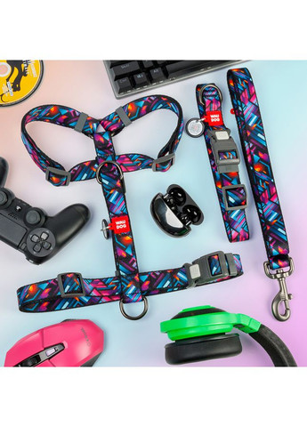 Поводок для собак WAUDOG Nylon нейлоновый с рисунком "Бесконечные миры" для маленьких и больших пород 20 мм 122 ProDobro (373221548)