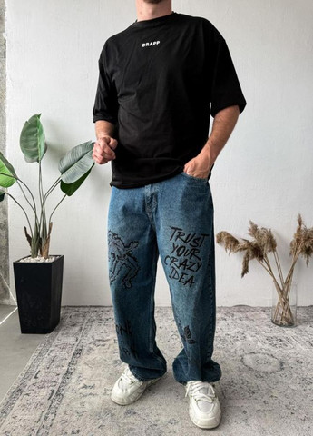Джинси чоловічі дтф стильні вільні оверсайз No Brand (338783132)