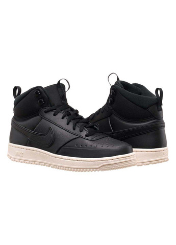 Черные демисезонные кроссовки мужские court vision mid winter Nike
