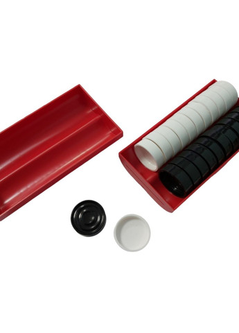 Набір шашок у фіолетовому пластиковому футлярі червоній ( ) SNS (316141906)