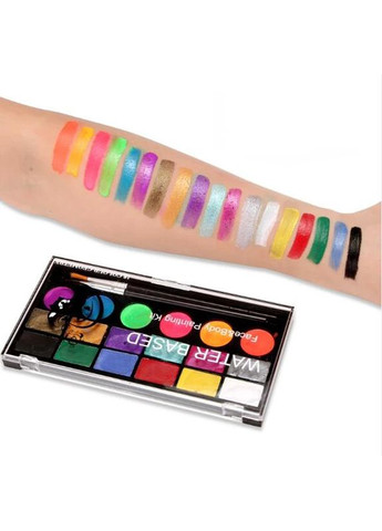 Аквагрим набір 18 кольорів і 2 пензлики Poetry Shadow (302242322)