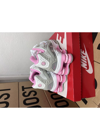 КРОССОВКИ ЖЕНСКИЕ NIKE SHOX RIDE 2 SUPREME WHITE PINK НАЙК ШОКС No Brand розовые демисезоны (367177952)
