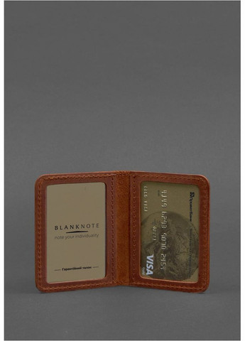 Шкіряна обкладинка для ID- паспорта і водійських прав 4.0 світло-коричнева (A-027469) BlankNote (328444828)