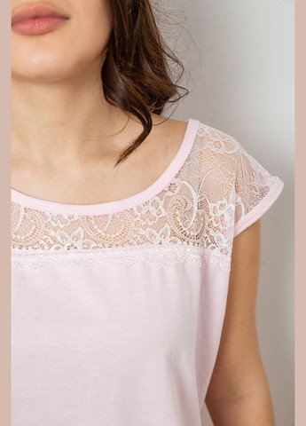 Рожева жіноча піжама з принтом Isik 243R1602-010