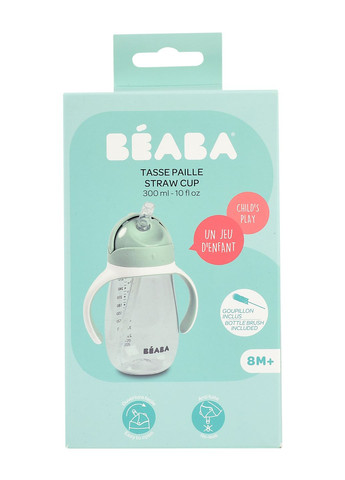 Дитячий поїльник з трубочкою, 300 мл, зелений () Beaba 913533 (328401049)