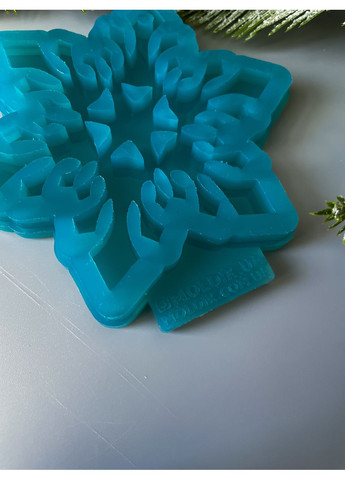 Молд Сніжинка 2 для новорічних іграшок на ялинку силіконова форма для епоксидної смоли No Brand (370567105)