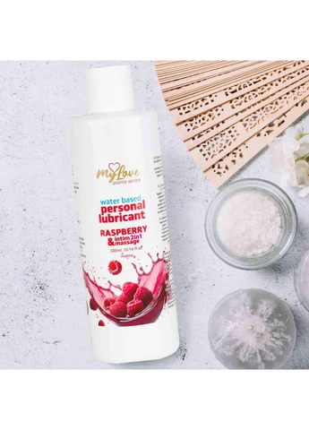 2в1 лубрикант и массажный гель - MyLove Aroma Series Intim&Massage Raspberry, 300 мл Boss Series (400993187)
