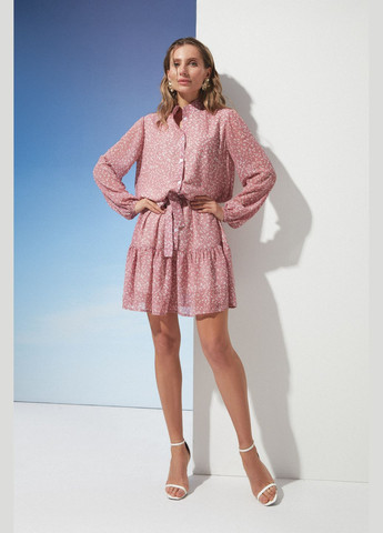 Рожева повсякденний сукня ST-Seventeen однотонна