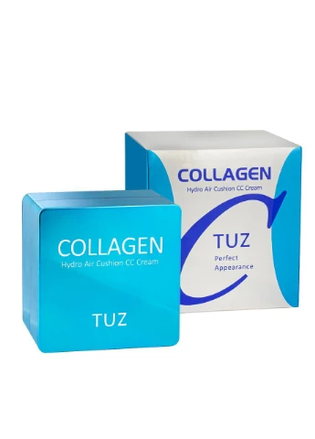Tuz СС-крем кушон для обличчя зволожувальний Collagen Hydro з колагеном, 01 Ivory Айворі — Крем, Китай (376308060)