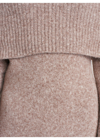 Бежевое кэжуал платье женское визон Dilvin