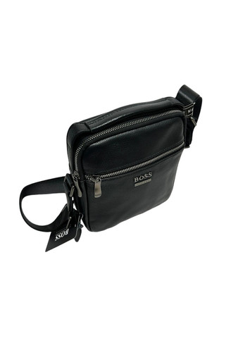 Чоловіча сумка HB з натуральної шкіри HB-8010-2 чорна 20 x 17 x 5 No Brand (372744586)