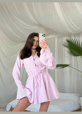 Рожева кежуал жіноча сукня No Brand однотонна